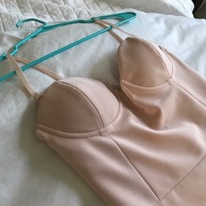 Bebe blush bodycon dress